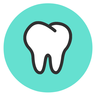 Home Teeth Cleaning Icon Blue